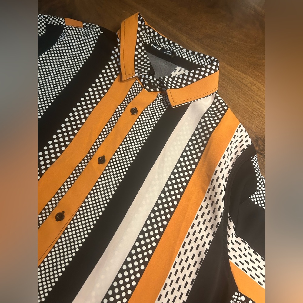 Shein Men’s Co-Ord Button Up and Short Set - Picture 4 of 5